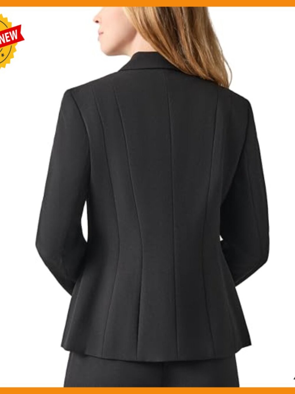 Stretch Crepe Blazer Jacket Professional Office Wear Regular Plus Sizes - Picture 4 of 5
